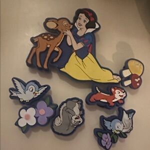 Disney Snow White and Friends Shoe jibbitz (7 pieces)